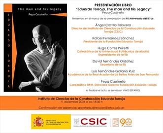 Eduardo Torroja. The man and his legacy. Presentación